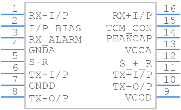 XRT6164CD-F - EXAR - PCB symbol