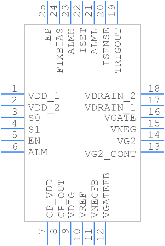 HMC980LP4E - Analog Devices - PCB symbol