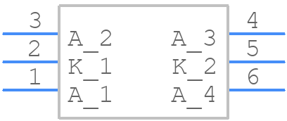 LCW G6CP-DAFA-4J8K - ams OSRAM - PCB symbol