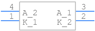L-1503EB/2SRD - Kingbright - PCB symbol