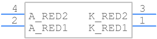 L-93A8EB/2ID - Kingbright - PCB symbol