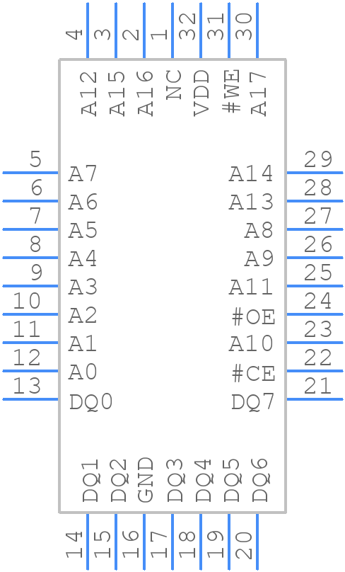 W29C020CP90B - Winbond - PCB symbol