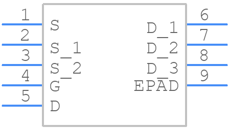 FDMS7660AS - onsemi - PCB symbol