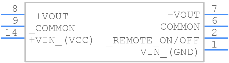 TDR 2-1222WI - Traco Power - PCB symbol