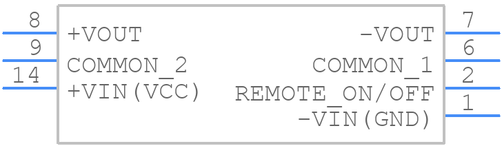 TDR 2-1223SM - Traco Power - PCB symbol