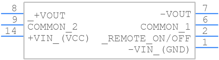 TDR 3-1222WI - Traco Power - PCB symbol