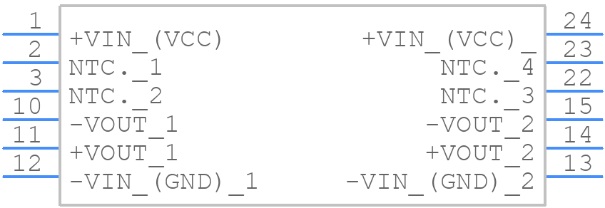 TEM 3-1211N - Traco Power - PCB symbol