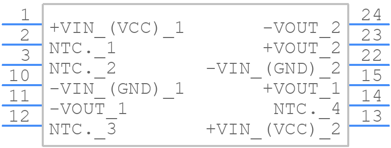 TEM 3-2411N - Traco Power - PCB symbol