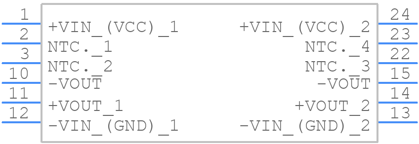 TEM 3-2412N - Traco Power - PCB symbol