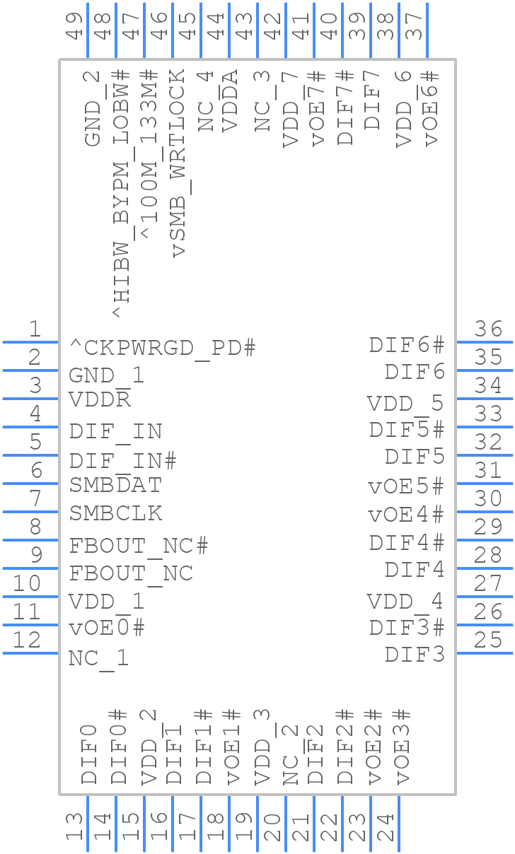 9ZXL0852EKILF - Renesas Electronics - PCB symbol