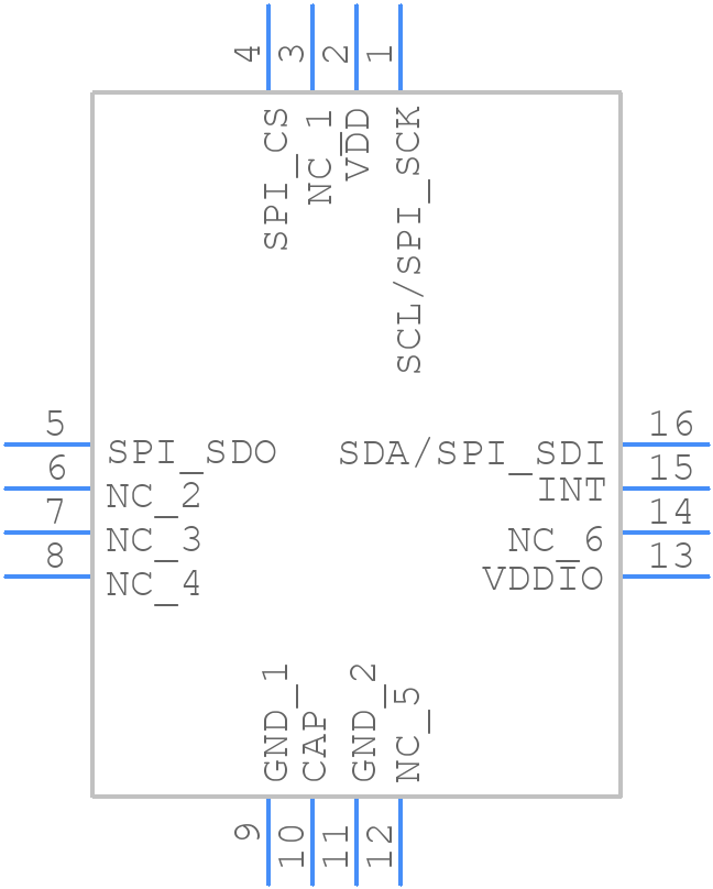 MMC5983MA-B - MEMSIC - PCB symbol