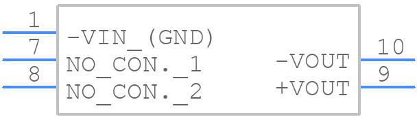 TES 2N-1212 - Traco Power - PCB symbol