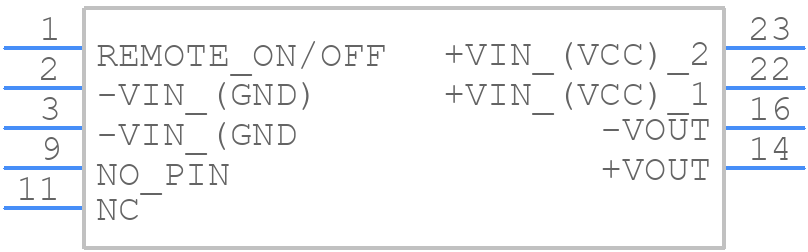 THD 10-1210N - Traco Power - PCB symbol