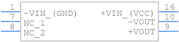 THI 2-0512M - Traco Power - PCB symbol