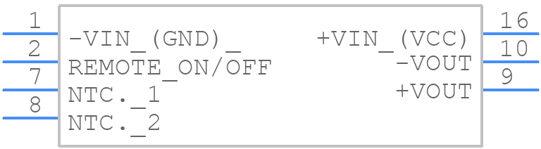 THL 3-4812WI - Traco Power - PCB symbol