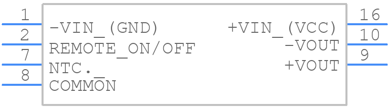 THL 3-4821WI - Traco Power - PCB symbol