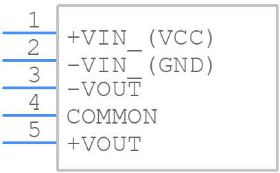TMA 0515D - Traco Power - PCB symbol