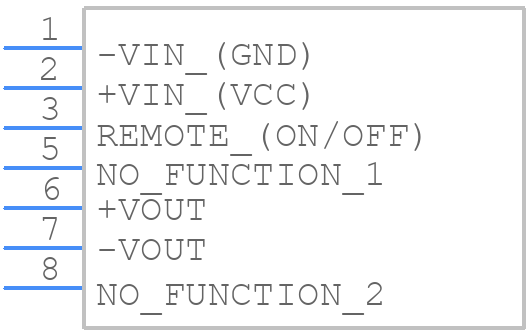TMR 2412 - Traco Power - PCB symbol