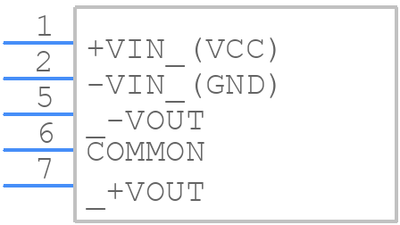 TMV 1205DHI - Traco Power - PCB symbol
