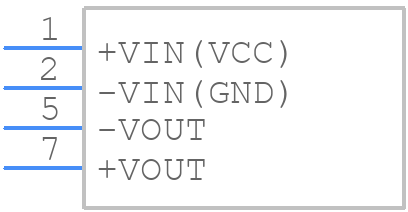 TMV 1205S - Traco Power - PCB symbol