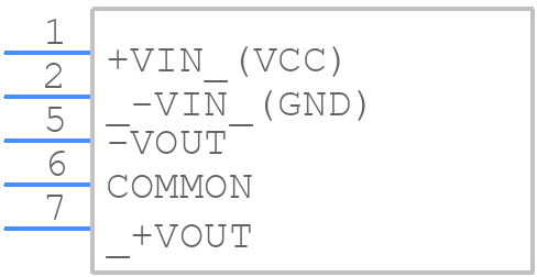 TMV 1212DHI - Traco Power - PCB symbol