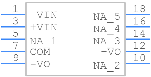 TSM 0505D - Traco Power - PCB symbol