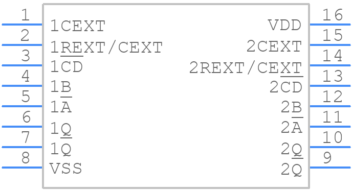 HEF4538BT,652 - Nexperia - PCB symbol