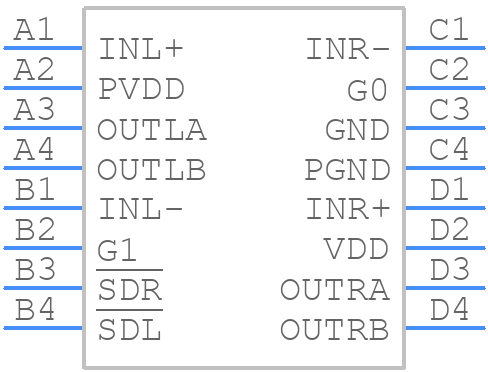 LM4674ATLX/NOPB - Texas Instruments - PCB symbol