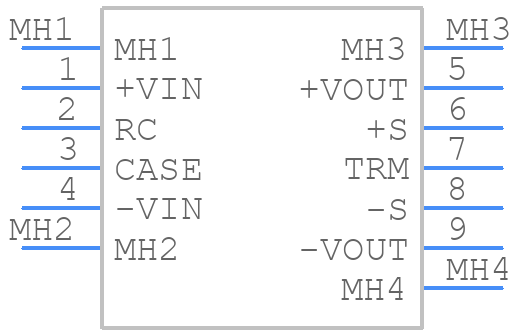 CBS1002405-T - Cosel - PCB symbol