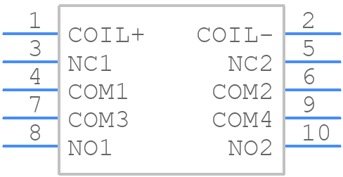 RF1V-2A2BL-D24 - Idec - PCB symbol