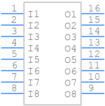 DHA-08T-Q - Apem - PCB symbol