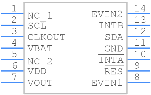 X1B000172000112 - Epson Timing - PCB symbol
