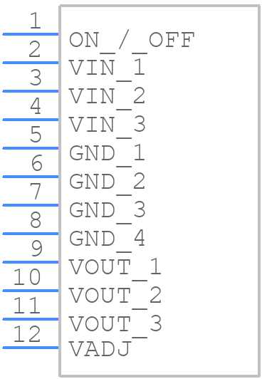 R-6212P - RECOM Power - PCB symbol