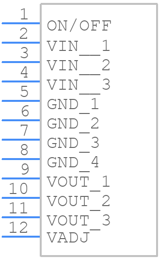 R-743.3P - RECOM Power - PCB symbol