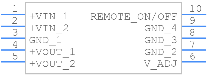 R-78AA5.0-0.5SMD - RECOM Power - PCB symbol