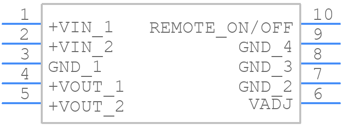 R-78AA5.0-1.0SMD - RECOM Power - PCB symbol