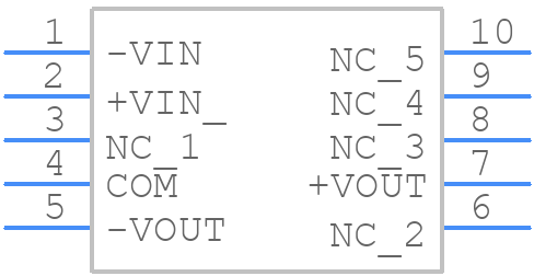 R0.25D-0505 - RECOM Power - PCB symbol