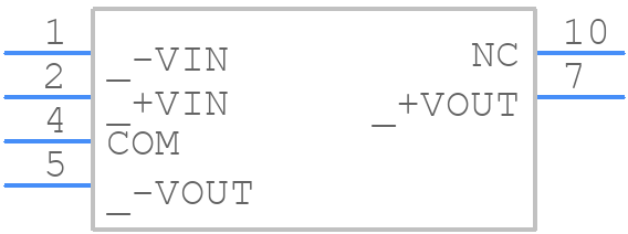 R0.25D-1212 - RECOM Power - PCB symbol