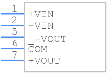 R12P212D - RECOM Power - PCB symbol