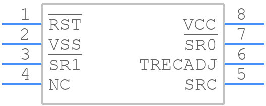 STM6510RCACDG6F - STMicroelectronics - PCB symbol