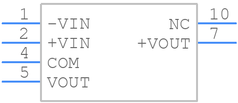 R1D-0505 - RECOM Power - PCB symbol