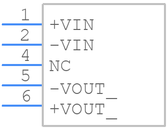 RBM-0512S - RECOM Power - PCB symbol