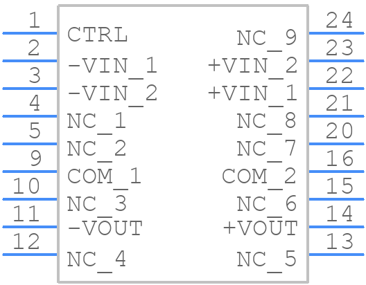 REC10-2415DRW/H2/A/M - RECOM Power - PCB symbol