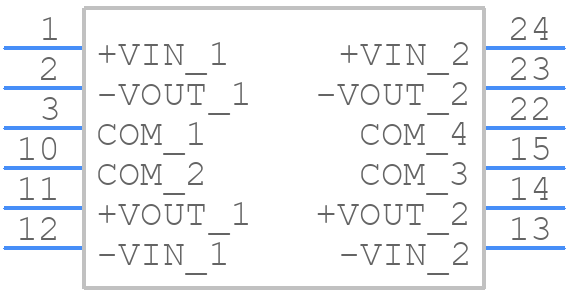 REC3-0515DR/H1 - RECOM Power - PCB symbol