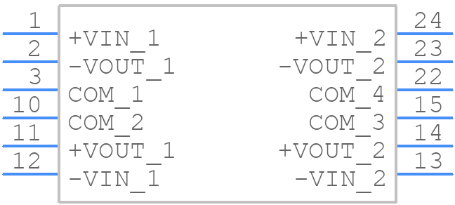 REC3-1212DR/H1 - RECOM Power - PCB symbol