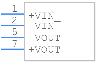 RK-1215S - RECOM Power - PCB symbol