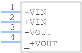 RO-1215S - RECOM Power - PCB symbol