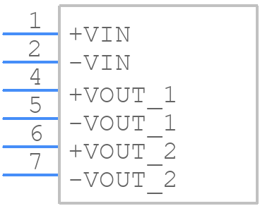 RUZ-050505 - RECOM Power - PCB symbol
