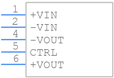 RY-0505S/P - RECOM Power - PCB symbol