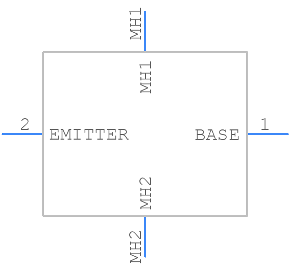 BUY69A - STMicroelectronics - PCB symbol